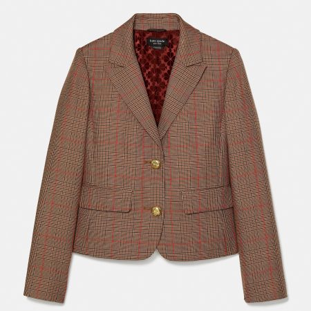 Kate Spade Plaid School Girl Blazer