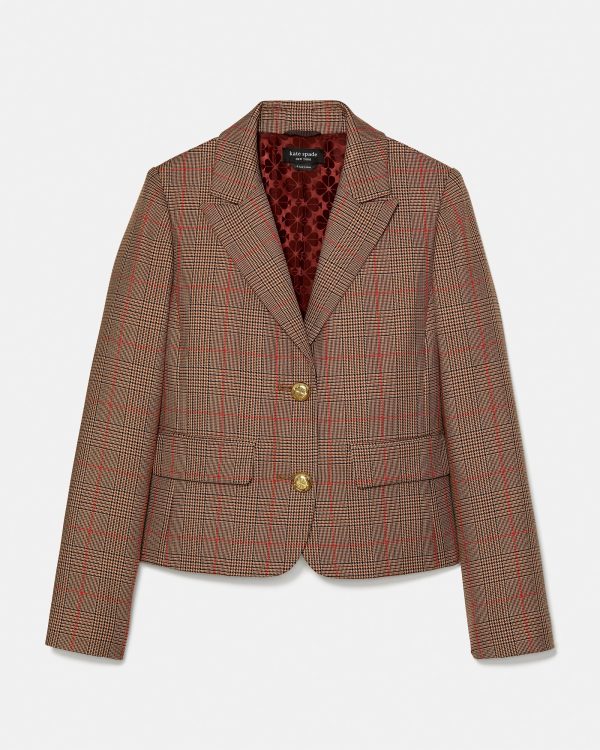 Kate Spade Plaid School Girl Blazer