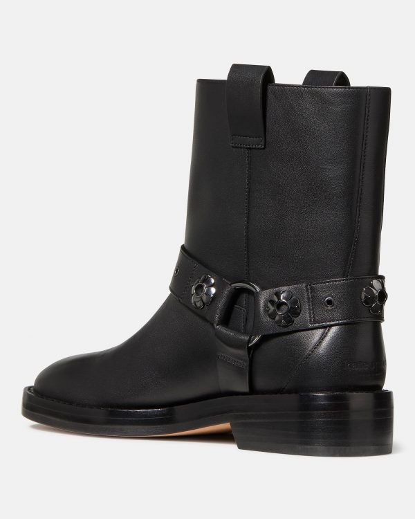 Kate Spade Spade Flower Stud Moto Boot