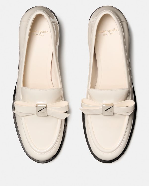 Kate Spade Deco Bow Heeled Loafer