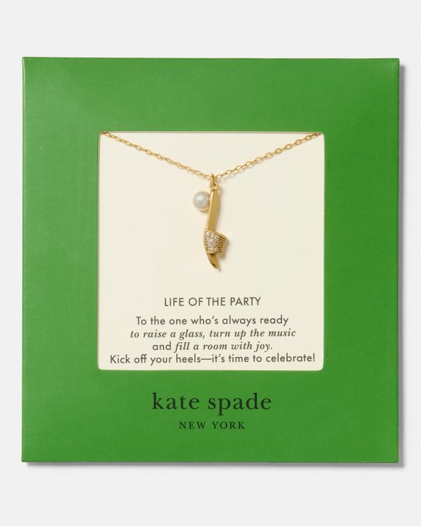 Kate Spade Life Of The Party Carded Pendant