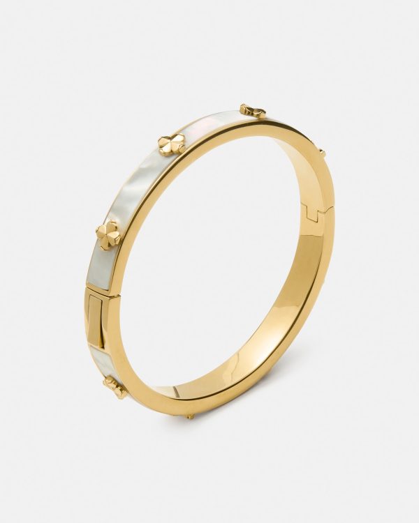 Kate Spade Spade Flower Hinged Bangle