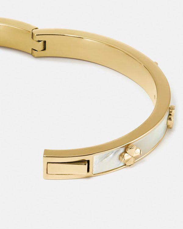 Kate Spade Spade Flower Hinged Bangle