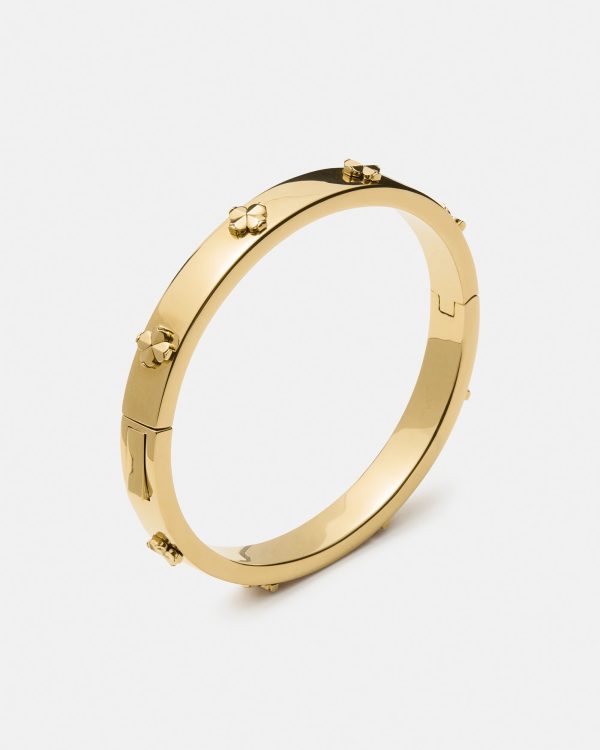 Kate Spade Spade Flower Hinged Bangle