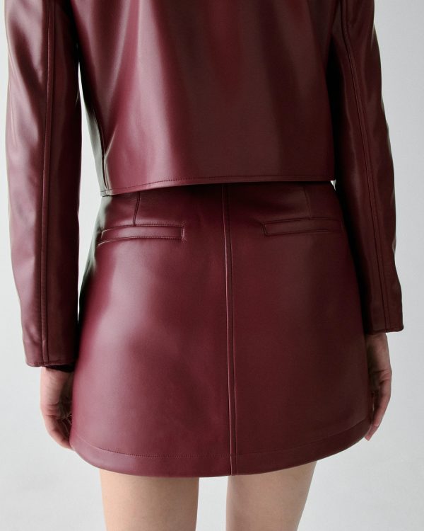Kate Spade Faux Nappa Mini Skirt