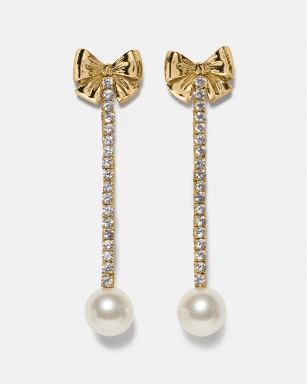 Kate Spade Bling And Bows Linear Earring