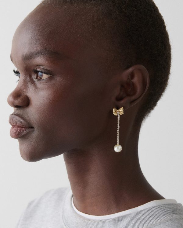 Kate Spade Bling And Bows Linear Earring