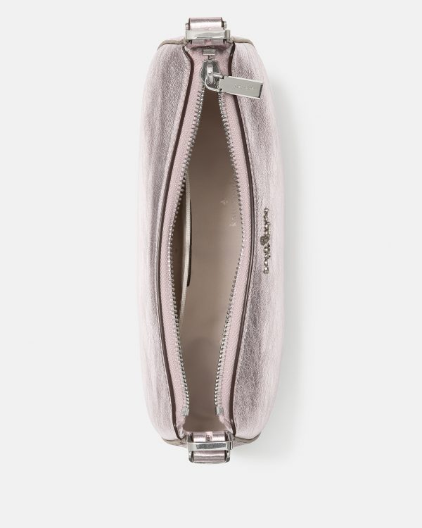Kate Spade Nova Crinkle Metallic Small Crescent Shoulder Bag
