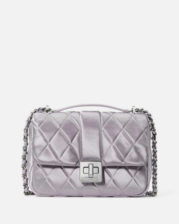 Kate Spade Carey Quilted Satin Small Flap Crossbody