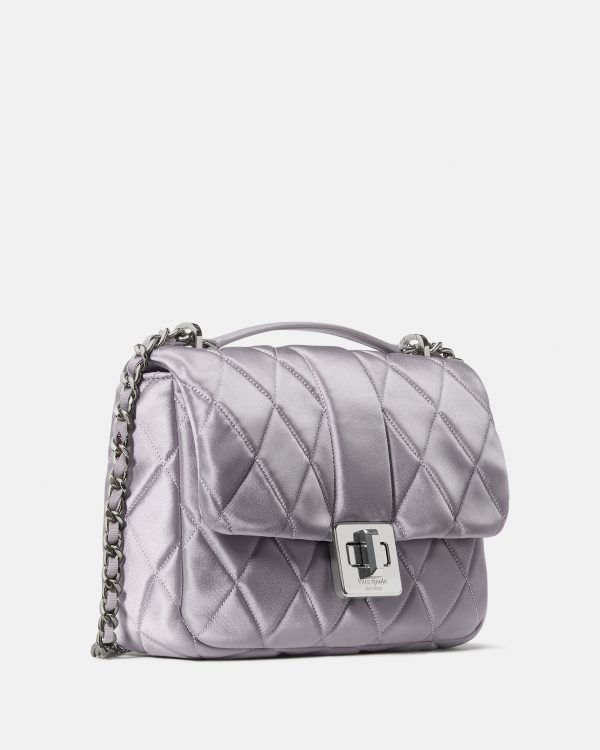 Kate Spade Carey Quilted Satin Small Flap Crossbody