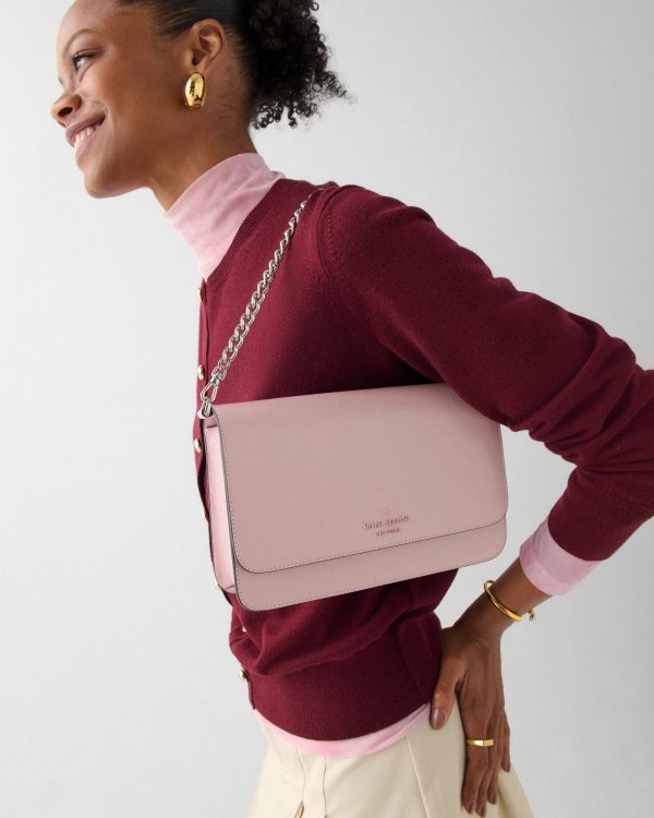 Kate Spade Madison Textured Patent Leather Willow Medium Convertible Crossbody