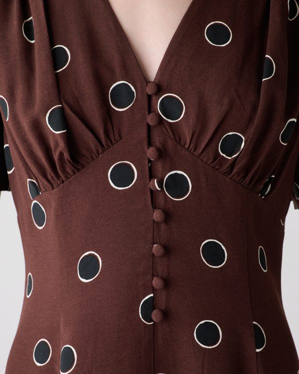 Kate Spade Fluid Puff Sleeve Mini Dress