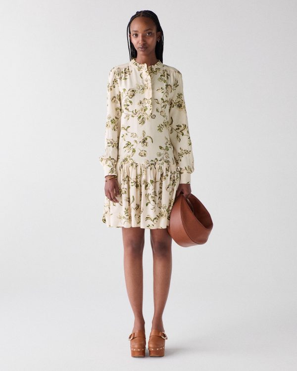 Kate Spade Gathered Flounce Shirtdress