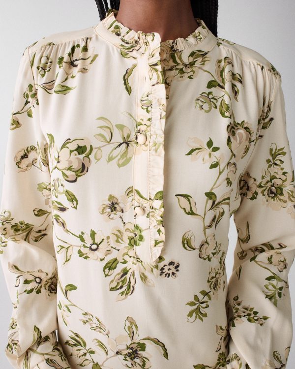 Kate Spade Gathered Flounce Shirtdress