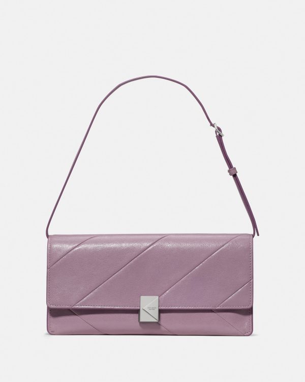 Kate Spade Deco Glazed Leather Soft Shoulder Bag