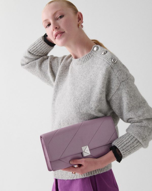 Kate Spade Deco Glazed Leather Soft Shoulder Bag
