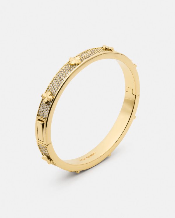 Kate Spade Spade Flower pave hinge bangle