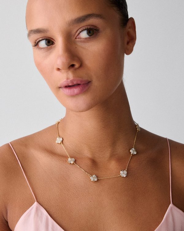 Kate Spade Spade Flower Pave Scatter Necklace