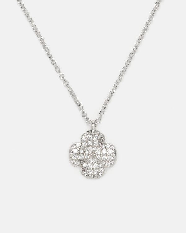 Kate Spade Spade Flower Pave Mini Pendant