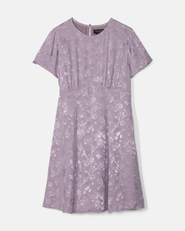 Kate Spade Fluid Jacquard Empire Waisted Mini Dress