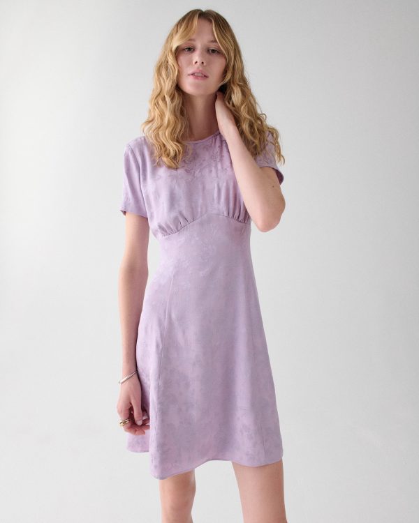 Kate Spade Fluid Jacquard Empire Waisted Mini Dress