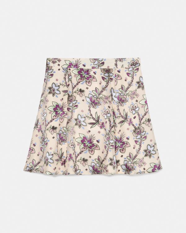 Kate Spade Satin Devore Mini Skirt