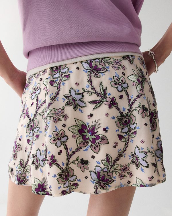 Kate Spade Satin Devore Mini Skirt