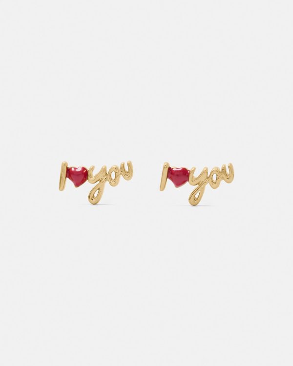 Kate Spade I Love You Studs