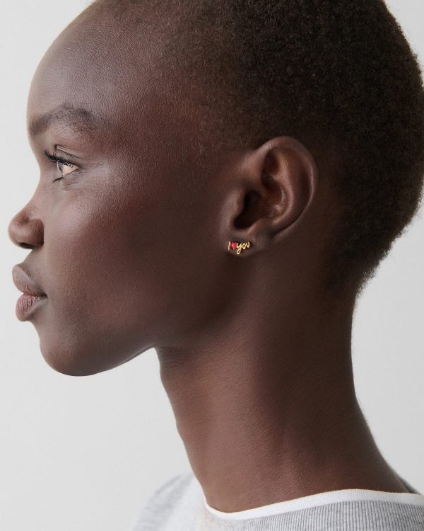 Kate Spade I Love You Studs