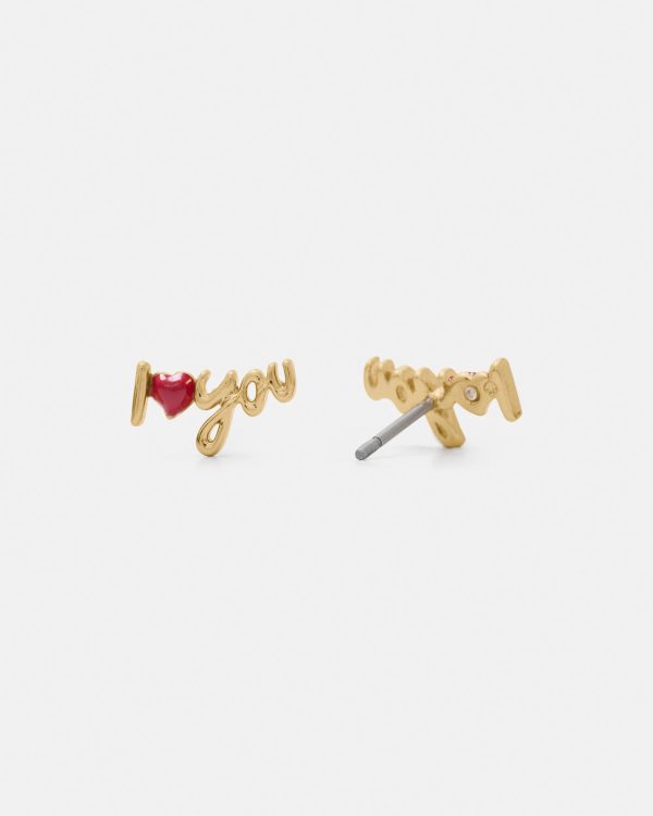 Kate Spade I Love You Studs