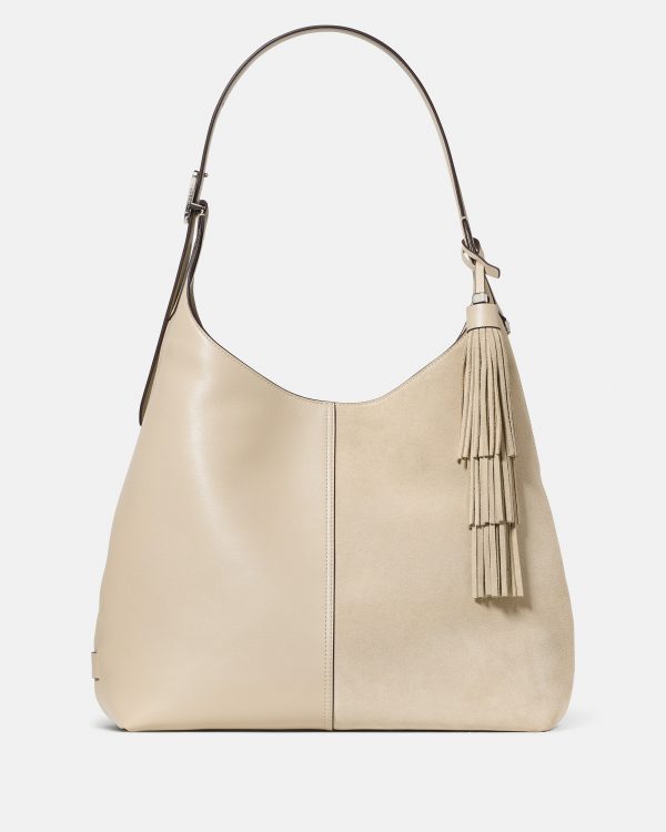 Kate Spade 454 Suede Fringe Large Shoulder Bag