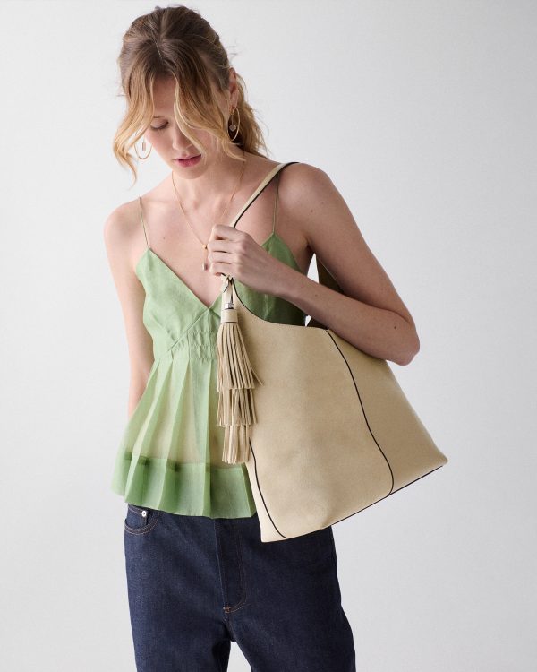 Kate Spade 454 Suede Fringe Large Shoulder Bag