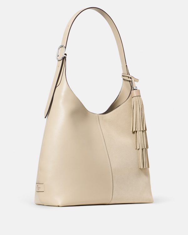 Kate Spade 454 Suede Fringe Large Shoulder Bag