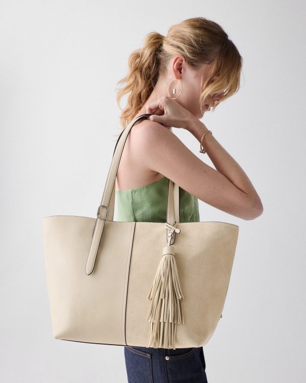 Kate Spade 454 Suede Fringe Tote Bag