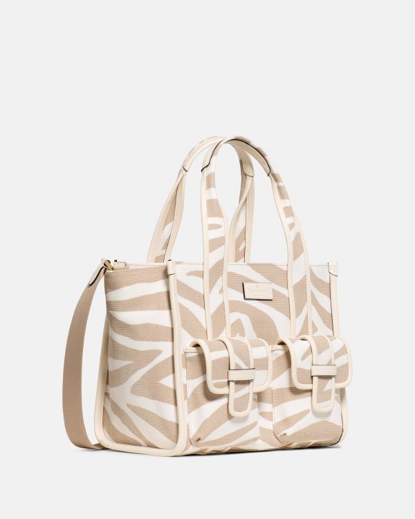 Kate Spade Kip Zebra Cargo Small Tote Bag