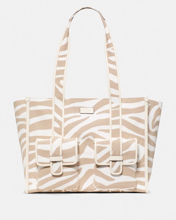 Kate Spade Kip Zebra Cargo Large Tote Bag