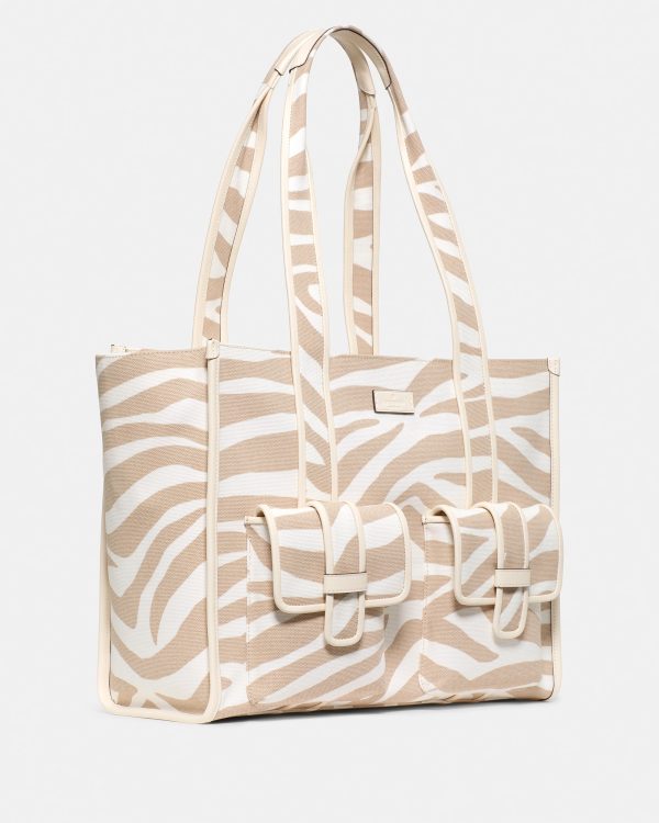 Kate Spade Kip Zebra Cargo Large Tote Bag