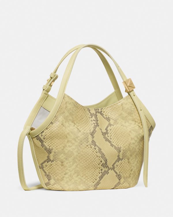 Kate Spade Deco Snake Embossed Small Tulip Tote Bag