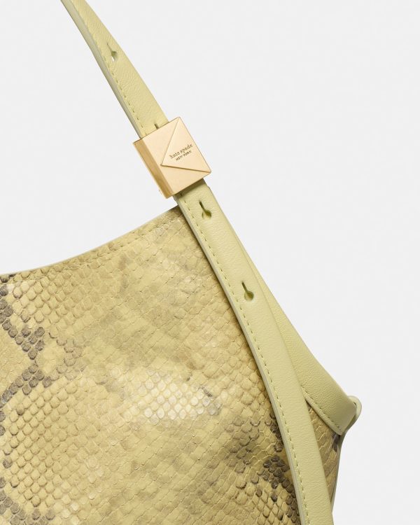 Kate Spade Deco Snake Embossed Small Tulip Tote Bag