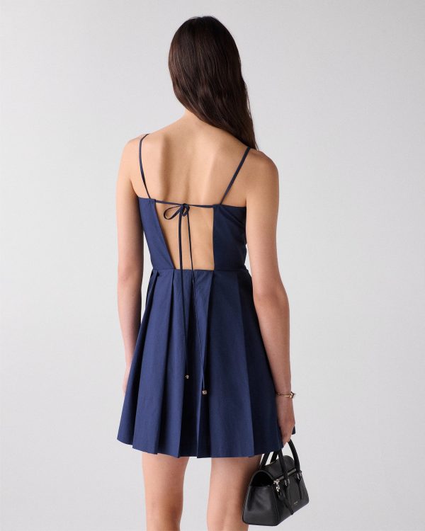 Kate Spade Open Back Pleated Dress