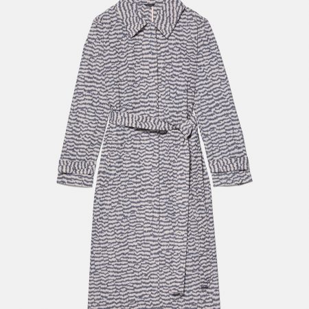Kate Spade Modern Feathers Belted Trench Coat