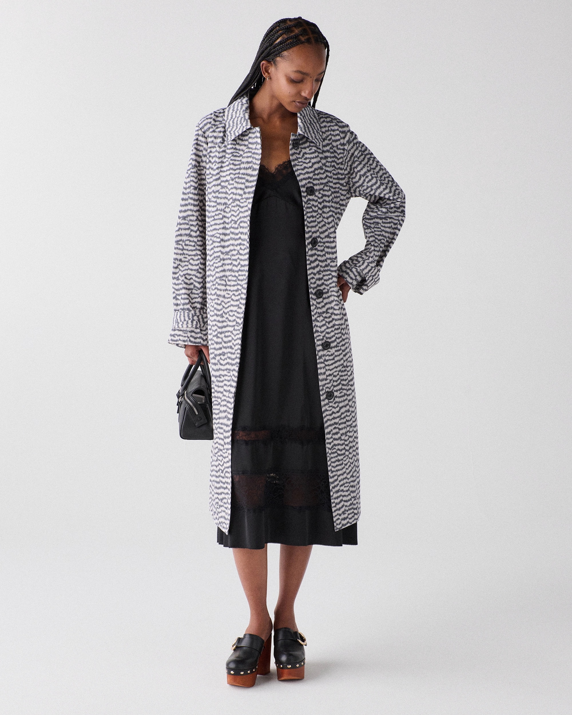 Kate Spade Modern Feathers Belted Trench Coat - Image 3