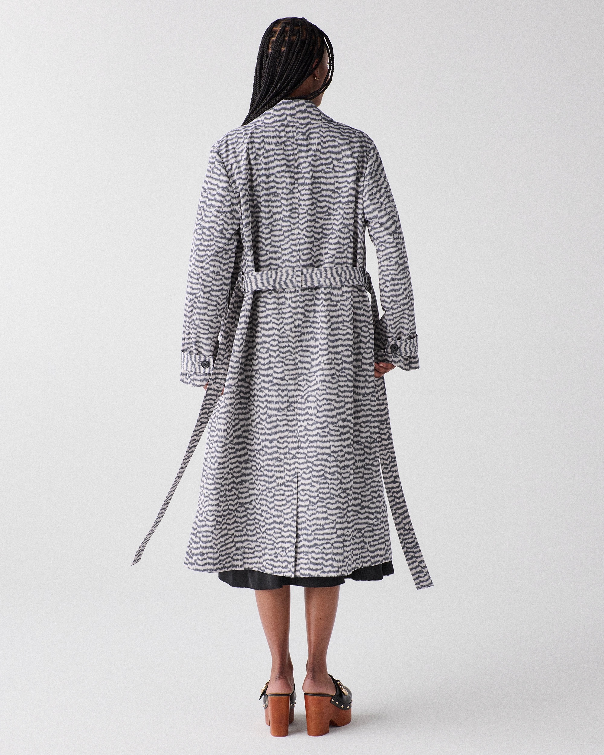 Kate Spade Modern Feathers Belted Trench Coat - Image 4