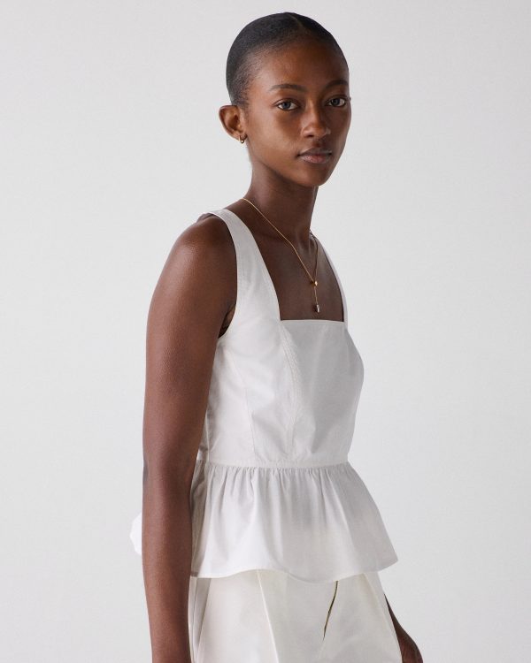 Kate Spade Cross-back Peplum Top
