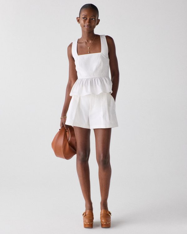 Kate Spade Cross-back Peplum Top