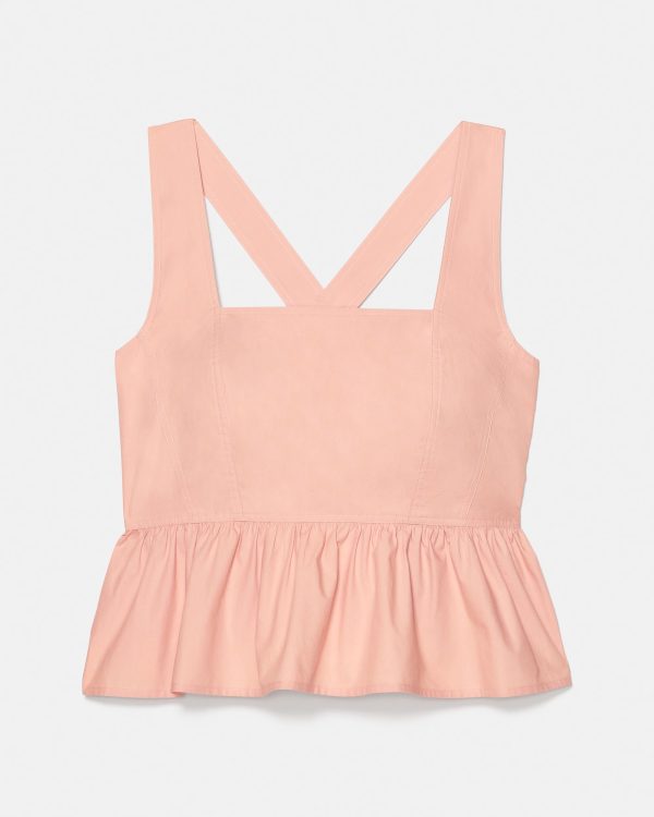 Kate Spade Cross-back Peplum Top