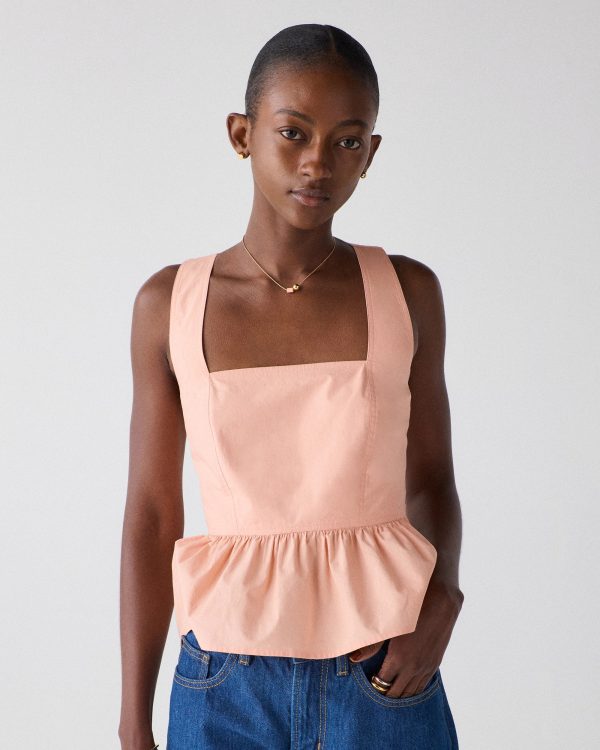 Kate Spade Cross-back Peplum Top