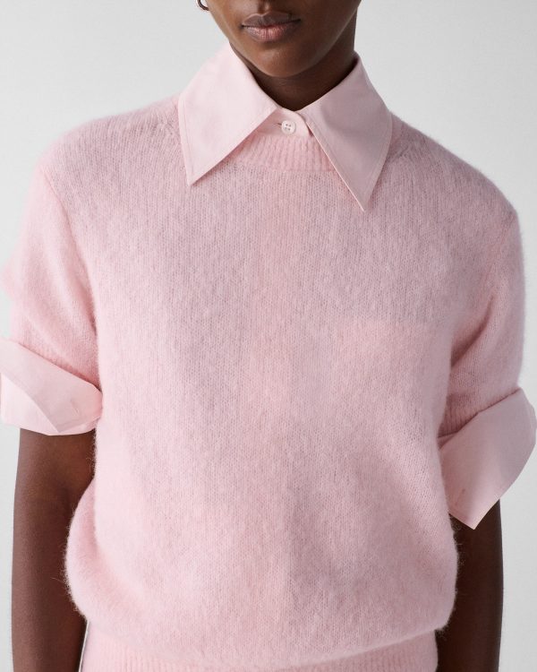 Kate Spade Fuzzy Short Sleeve Sweater