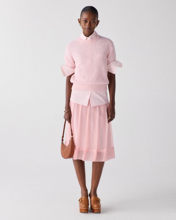 Kate Spade Fuzzy Short Sleeve Sweater