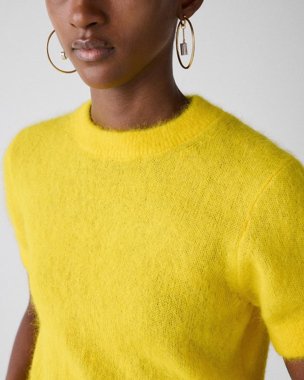 Kate Spade Fuzzy Short Sleeve Sweater
